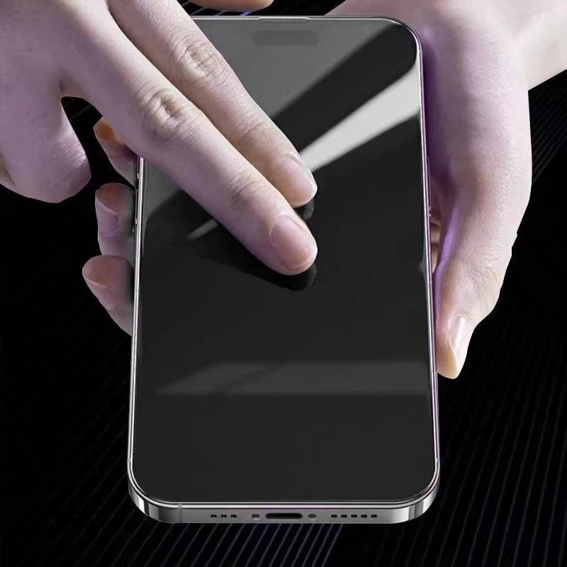 2PCS Private Tempered Glass For iphone 15 Pro Max Full Cover Screen Protector For 16 15 14 13 12 11 8 Anti-spy Protective Glass