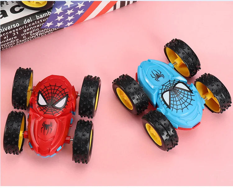 Kids Spider Dump Truck Inertia Car 360 Degree Impact Resistant Double Sided Car Children's Puzzle Toys Student Prize Gifts