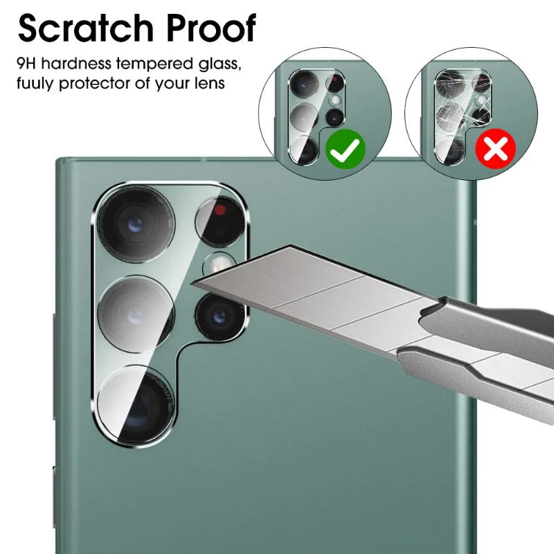 Tempered Glass for Samsung Galaxy S24 S25 Plus Ultra Camera Lens Protector Ultra Thin Anti-scatch Lens Cover for Samsung S24 S25