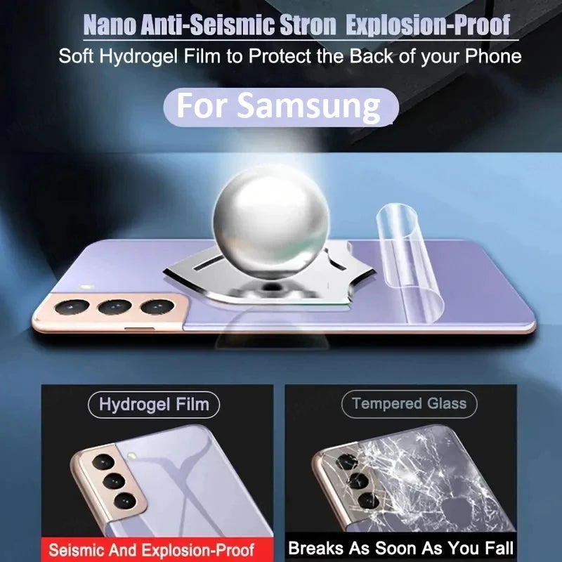 4PCS Back Hydrogel Film For Samsung Galaxy S21 S22 S23 S24 Ultra Screen Perotector Full Cover For Samsung S20 FE S23 S24 Plus