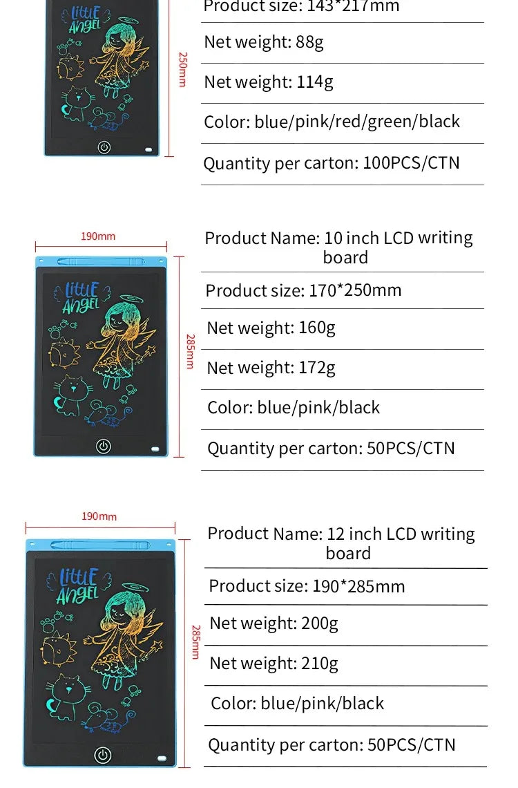 LCD Writing Tablet Board,Drawing Tablet Children Toys, Educational Toys for 3 4 5 6 7 Year Old Girls Boys Baby Kids Toys