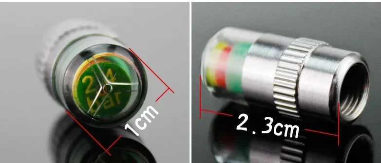 Car Tire Pressure Monitor Tire 4/2pcs External Valve Air Pressure Monitor Caps High Precision Tire Pressure Early Warning Amagi