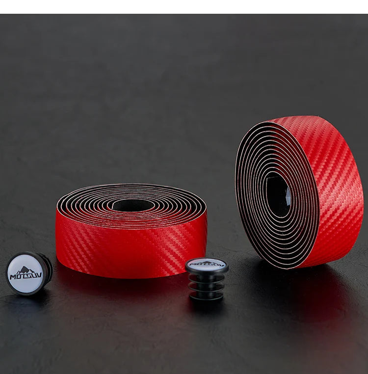 MOTSUV Road Bike Handlebar Tape EVA PU Bicycle Ultralight Wear Anti-slip Shock Absorption Cycling Bar Strap End Plug Accessories