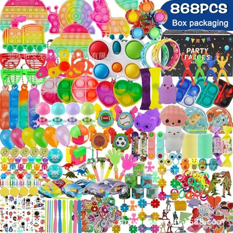 30/200/300PCS Party Favors Toy Assortment Giveaway Pinata Filler Bulk Toys for Kids Birthday Party Present Souvenir Toys Gift