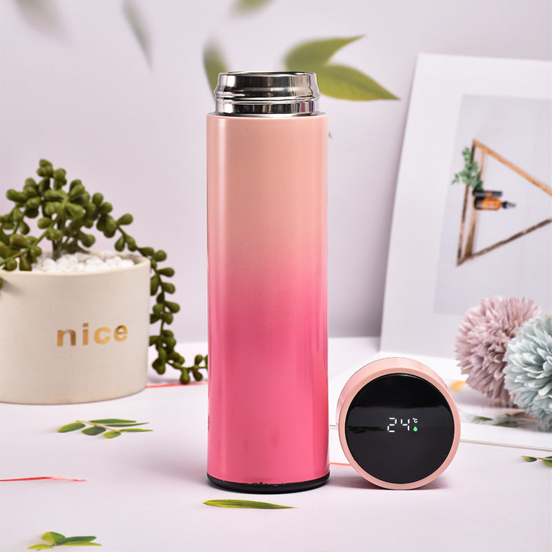 500ML Intelligent Insulation Cup Digital Display Temperature Cup 304 Stainless Steel Straight Cup Coffee Mug Thermal Tumbler