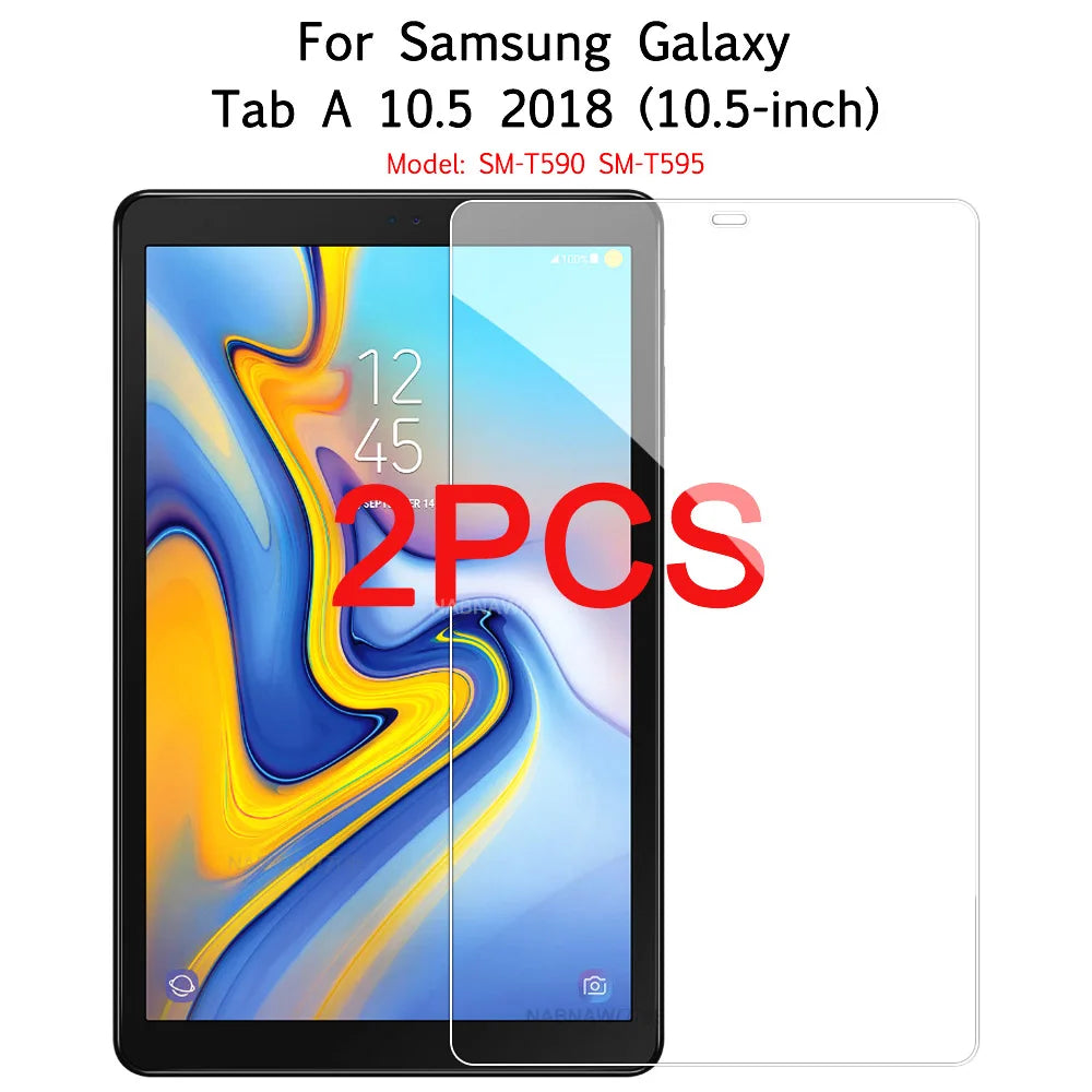 2PCS HD Scratch Proof Tempered Glass Screen Protector For Samsung Galaxy Tab A8 A7 lite A9 Plus S9 FE S8 S7 S5e S6 lite 2024