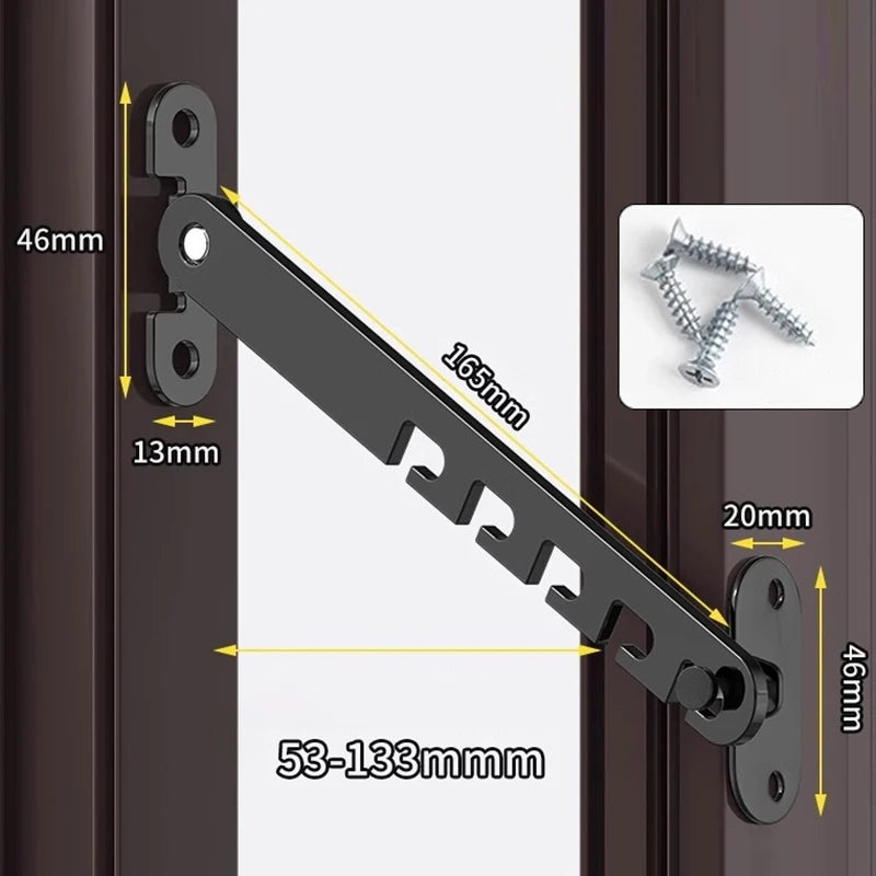 Adjustable Windowlock Child Safety Lock Stopper Falling Prevention Lock Limiter Care For Baby Child Protection Window Restrictor