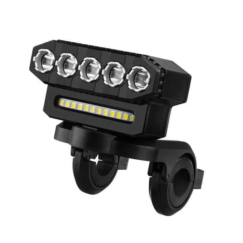 New USB Charging MTB Headlight Bicycle Light LED Waterproof Cycling Lamp Flashlight Cycling Horn Bike Light Front light bicycle