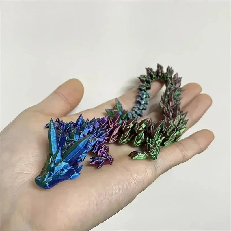 3D Printed Dragon Egg Dragon Model Holiday Gift Decorative Model Full Color Crystal Collection Sculpture Children's Toy Crafts