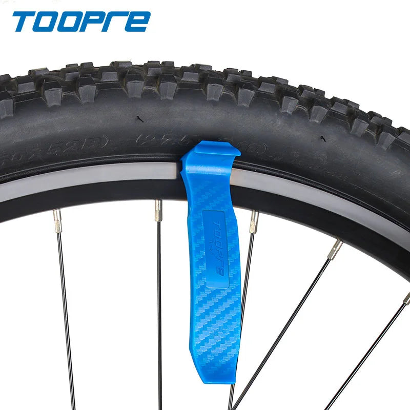 Bicycle Tyre Lever Road Bike Multifunction Tube Remover Tool Cycling 4-in-one Double-Head Repair Tire Lever with Deflation