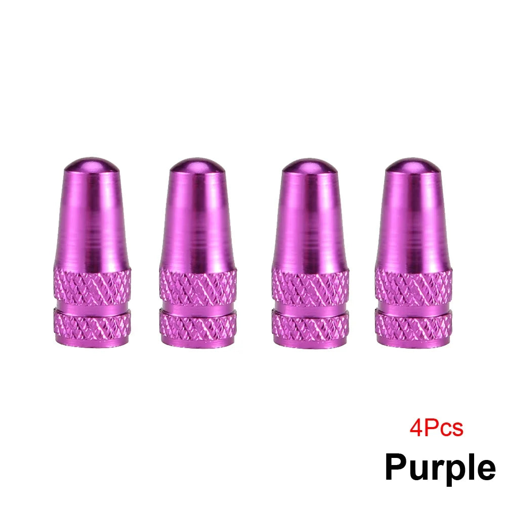 4Pcs/Set Aluminum Alloy Road MTB Track Racing Bike Tube Tyre Bicycle Tire Wheel French Valve cap Presta AIR Valve Caps