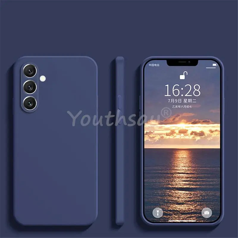 For Samsung Galaxy S24 FE Case Silicone Plain Protect Cover Samsung S24 FE S23 FE S21 S22 Plus Ultra Cover Rubber S23 FE Case