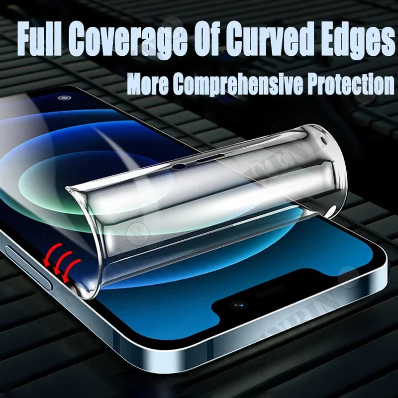 5Pcs Hydrogel Film For Samsung S25 S24 S23 S22 Ultra Plus S24 FE Full Cover Screen Protector For Samsung A56 A55 A36 A35 A26 A16