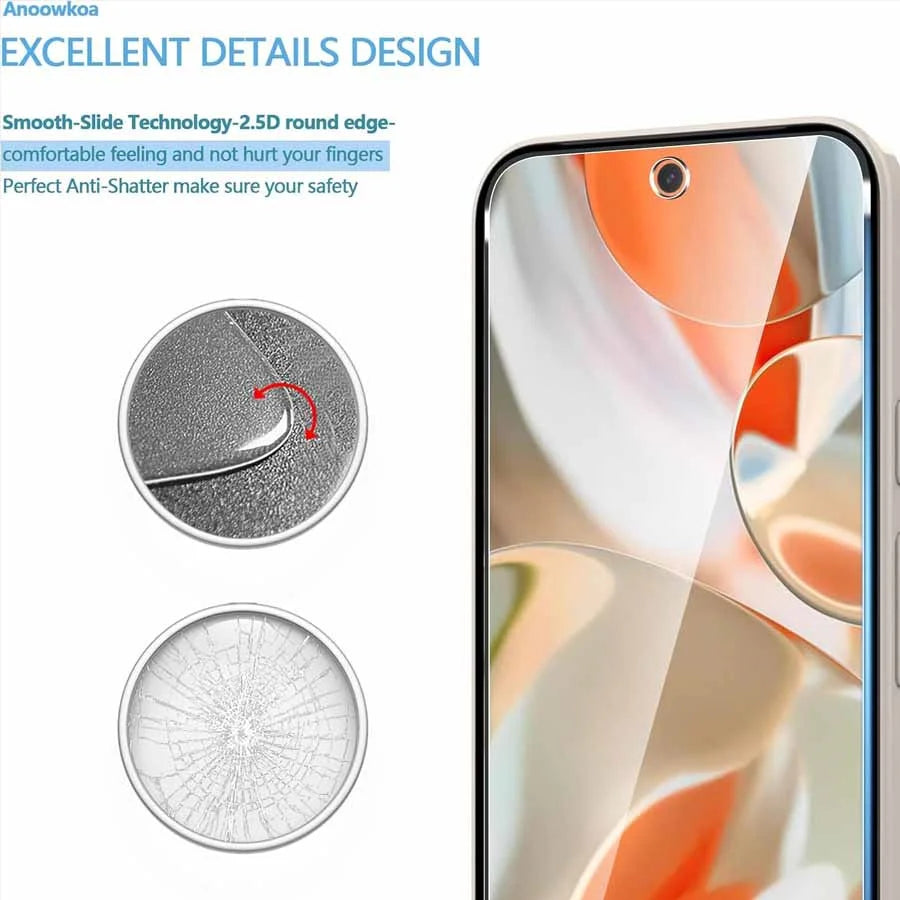 For Google Pixel 9 Pro XL 8a 8 7a 6A 6 6Pro 2PCS Tempered Glass Screen Protector Pixel7 A Pixel9 Pixel 9Pro 8Pro Protecive Glass