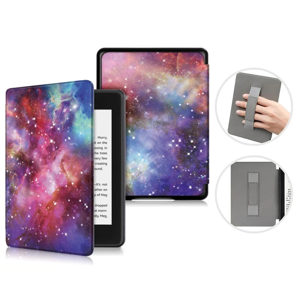 For Kindle 11th Generation 2024 Case 6'' with Hand Strap Kindle 6 inch Case Ebook C2V2L3 Auto Wake Sleep Cover PU Leather Funda