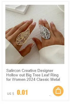 Salircon Fashion Simple CCB Small Ball Ring for Women Men 2024 Punk Hip Hop Metal Open Finger Ring Female Jewelry Gift