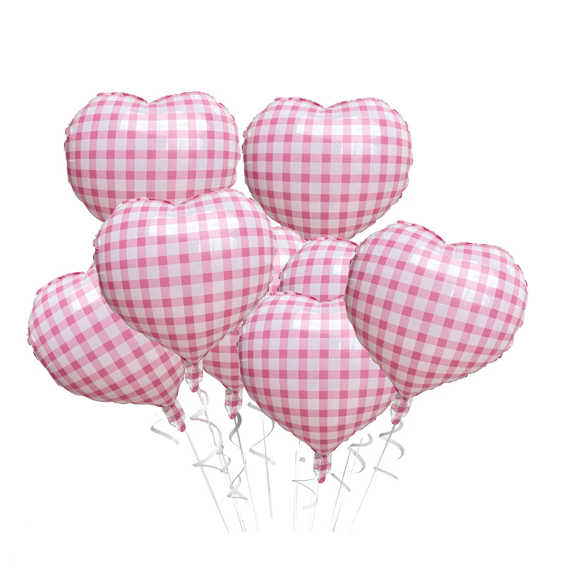 10pcs 18inch Heart Foil Balloons Pink Sage Green Heart Balloon for Birthday Party Valentines Day Wedding Anniversary Decorations
