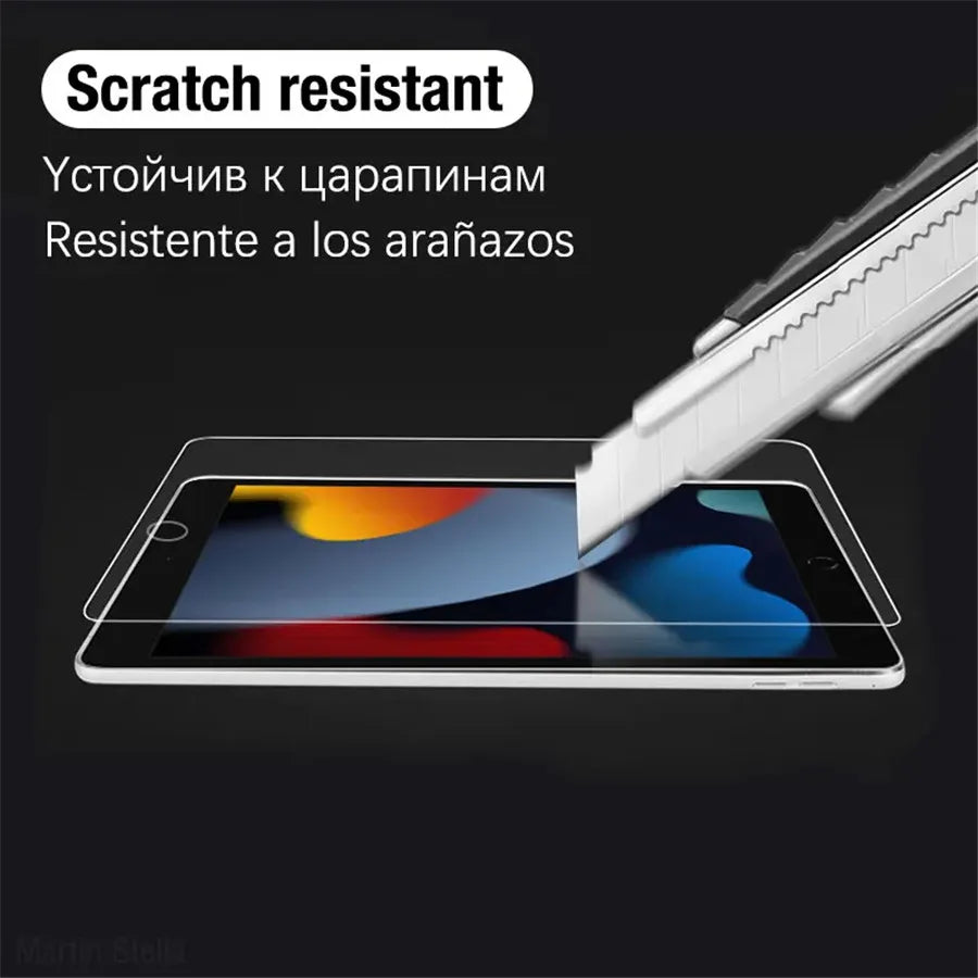 9H 3pcs Tempered Glass Screen Protector For iPad Pro 11 10th 9th Generation 8th 7 6 5 4 3 2 iPad Air 5 4 Mini 6 Pro 10.5 9.7