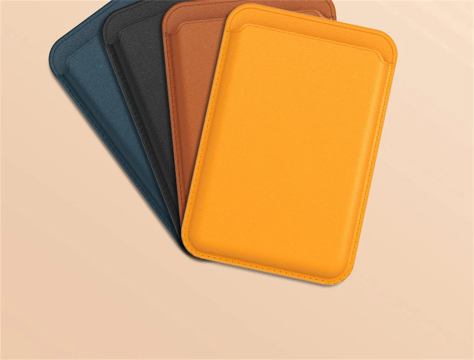 For Magsafe Magnetic Wallet Phone Case For iPhone 14 13 12 Pro Max Leather Card Holder Bag For iPhone 13 mini Cover Accessories