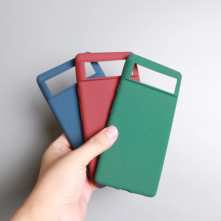 for Google Pixel 9A 9 8A 8 7 Pro 7A 6A 6 XL 5A 4A Case Sand Matte Soft Silicon Full Protect Antifall Anti-slip Cover Shell Funda