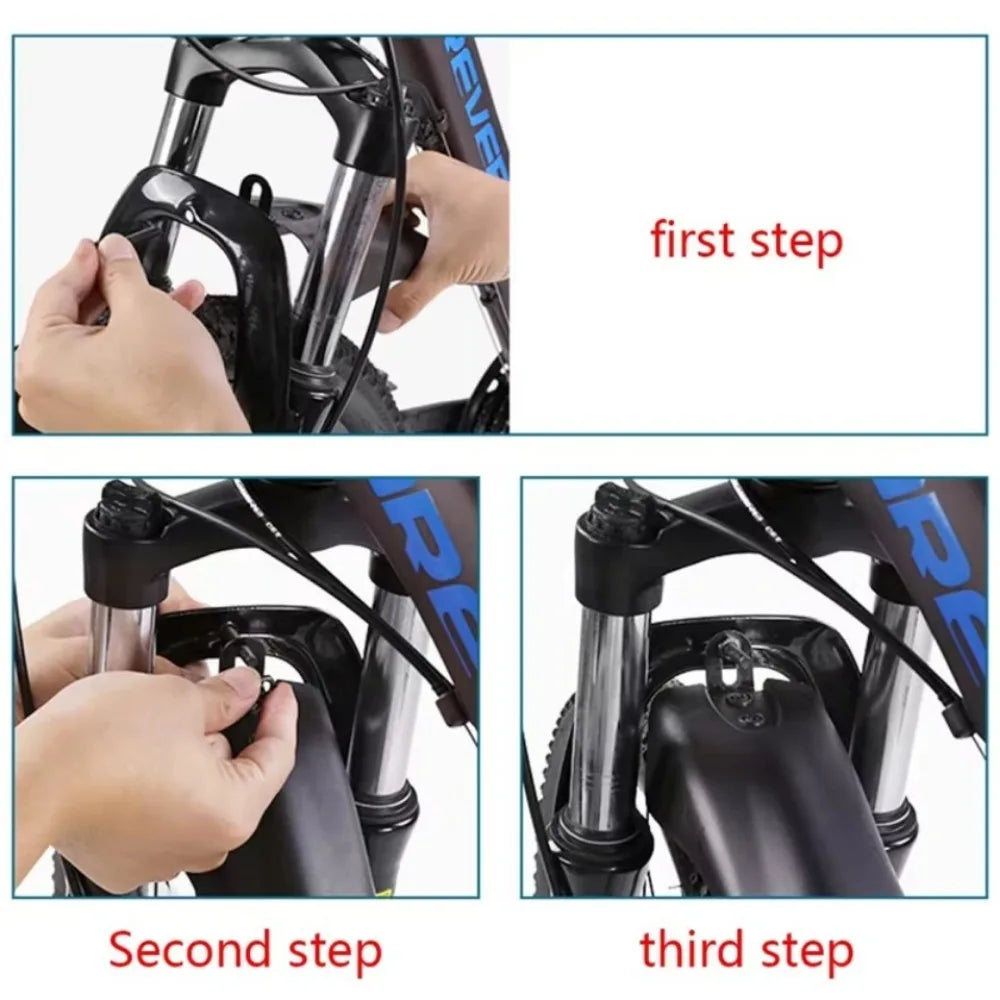 2pcs Bicycle Fender PP Soft Plastic Suitable Bicycles Rear Shock BIKE Thicken Splash Protection Accessory
