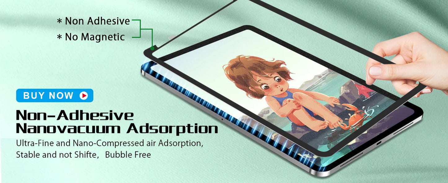 GOOJODOQ Like Paper Texture Film Screen Protector for iPad Pro 11 13 Air 4 5 6 iPad Mini 6 7 9th 8th 7th 10.2 10th generation