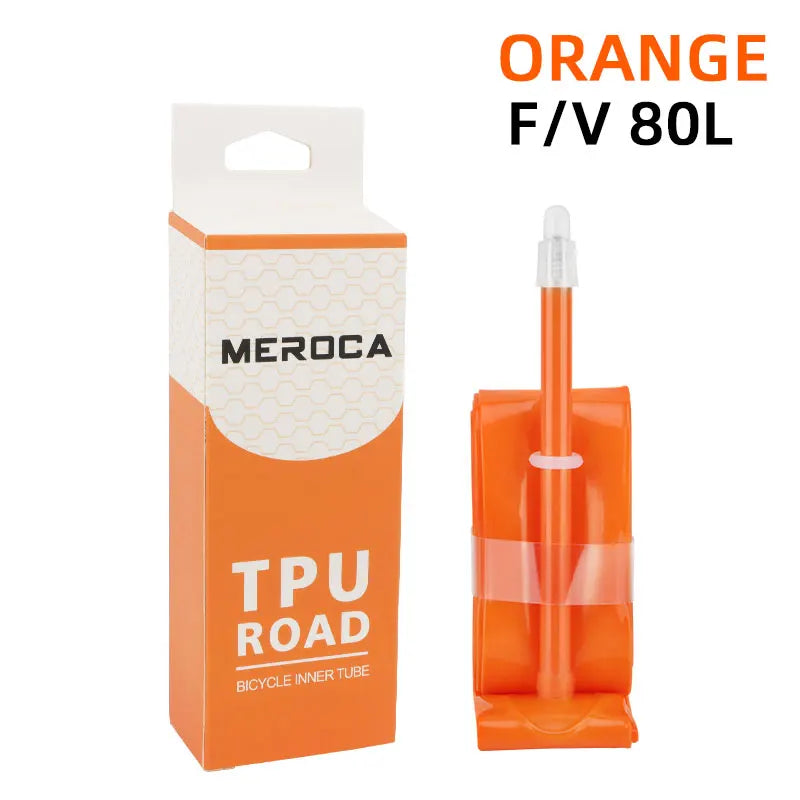 MEROCA Road Bike TPU Inner Tube 700x23-32C FV 45L/65L/80L Ultra-light Road Bicycle Inner Tube