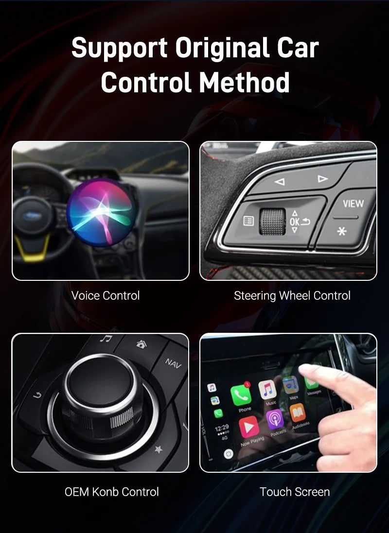 2025 NEW Wireless Carplay Adapter Android Auto 2in1 Smart Mini Box WIFI BT Auto Connect For Toyota Volvo Benz MG Kia MAZDA FORD