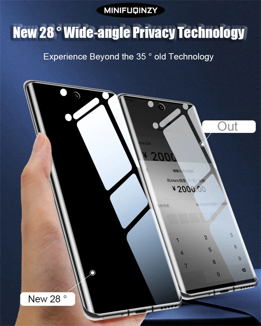 Self Repair Film For Samsung Galaxy S25 Ultra S24 S23 S22 S20 Plus FE Privacy Screen Protector Unlock S21 5G Note 20 Not Glass