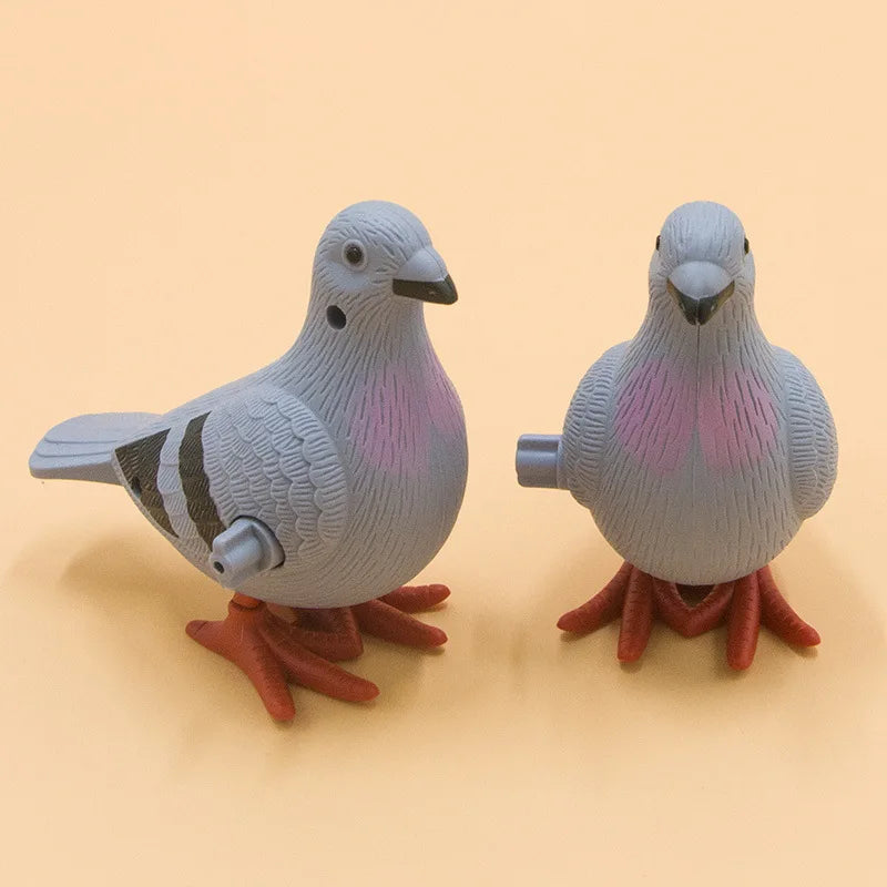 Kids Clockwork Toy Jumping Pigeon Simulation Animal Cute Winding Will Jump Baby Toys 2-4 Years Old Gift