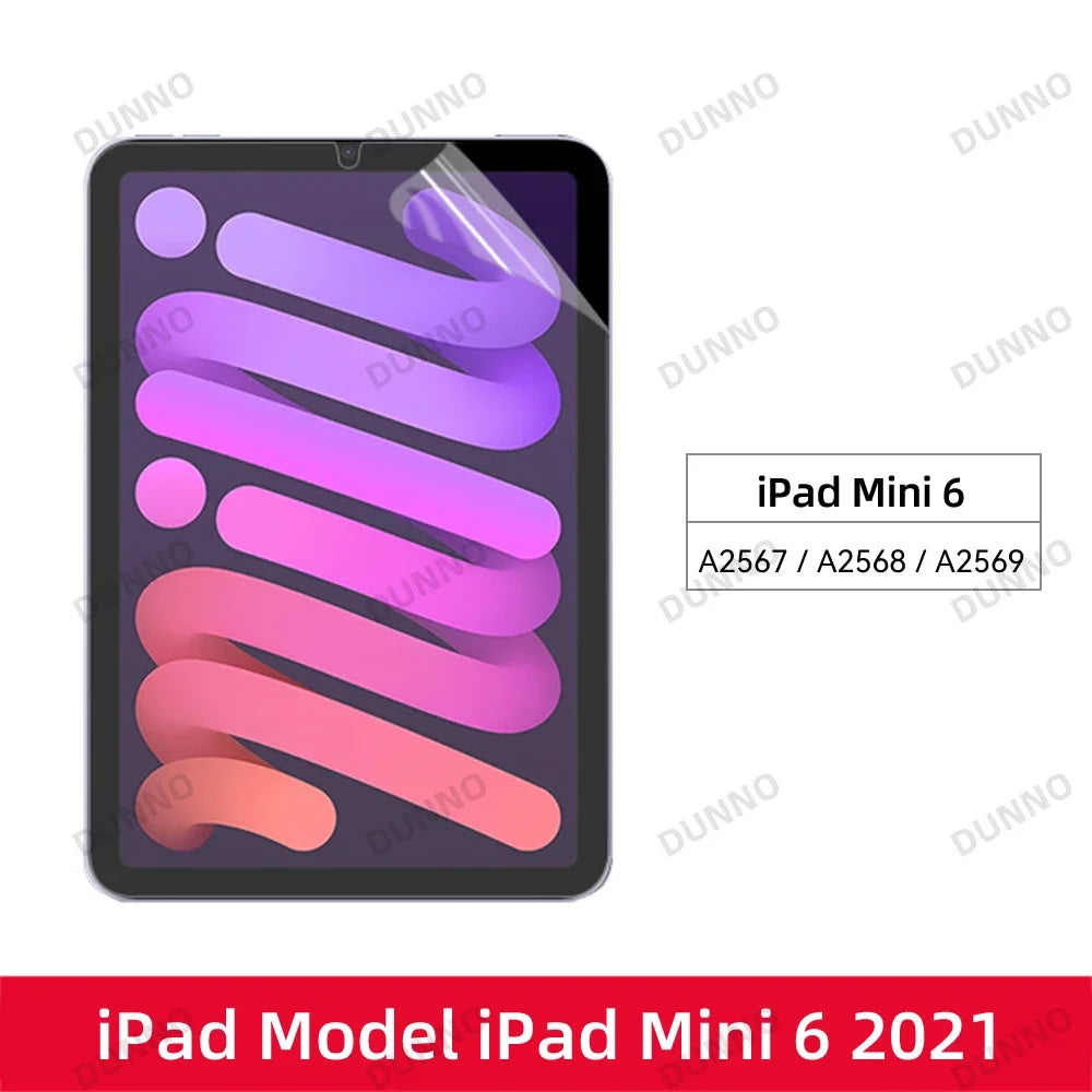 For iPad Air 6 2024 Pro 11/13 M4 Screen Protector Film Paper Feel Matte PET Painting for iPad 7th 8th 9th 10th Generation