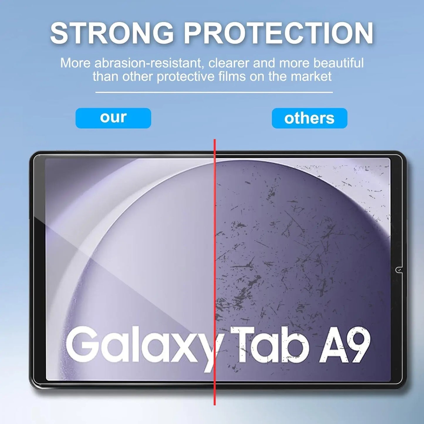 For Samsung Galaxy Tab A9 SM-X110 SM-X115 Tempered Glass Screen Protector 8.7 Inch 2023 Anti Scratch HD Clear Protective Film