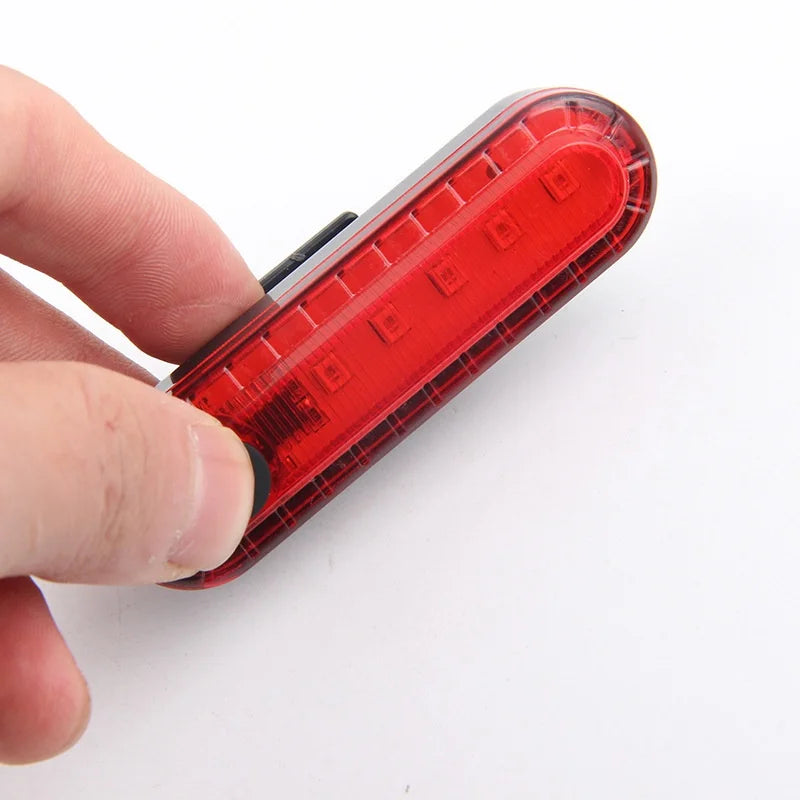 2PCS Bike Taillights USB Rechargeable Rear Lamp Ultra Bright Tail Light 220mAh LED Waterproof Riding Warning Red Bicycle Light