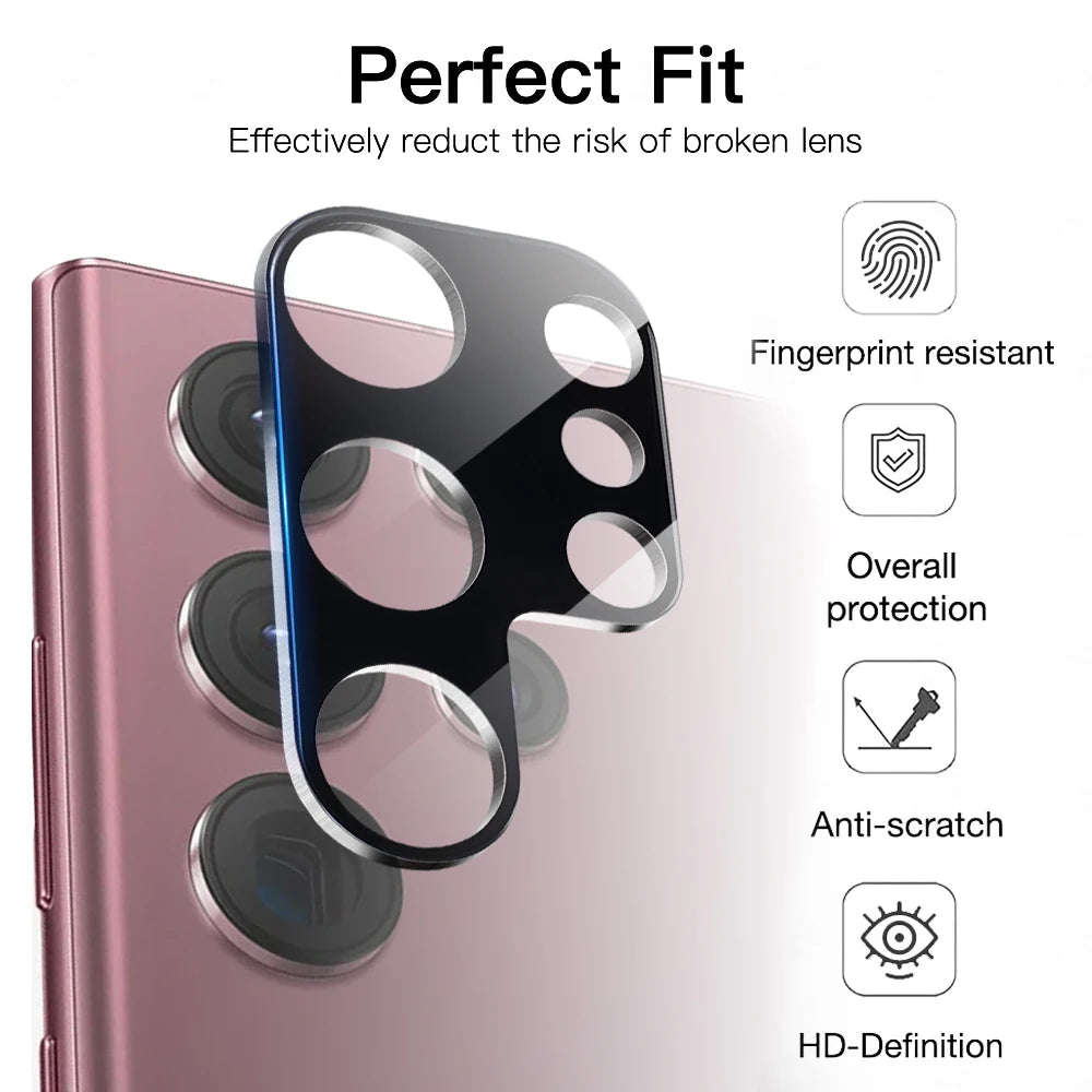3D Camera Lens Protector For Samsung Galaxy S25 S24 S23 S22 Ultra Plus Back Camera Len Cover Tempered Glass Film For S23Plus