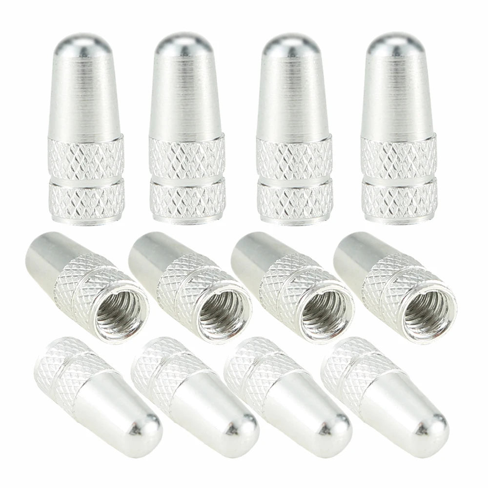4Pcs/Set Aluminum Alloy Road MTB Track Racing Bike Tube Tyre Bicycle Tire Wheel French Valve cap Presta AIR Valve Caps