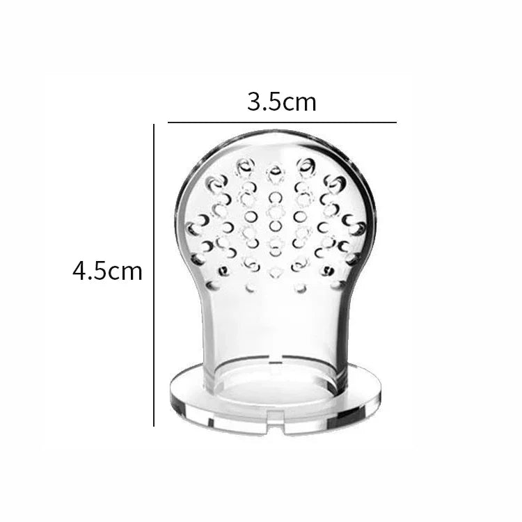 Baby Pacifier Fruit Feeder BPA Free Baby Silicone Mesh Bag Nipple Toddler Baby Food Feeding Spoon Vegetable Juice Extractor