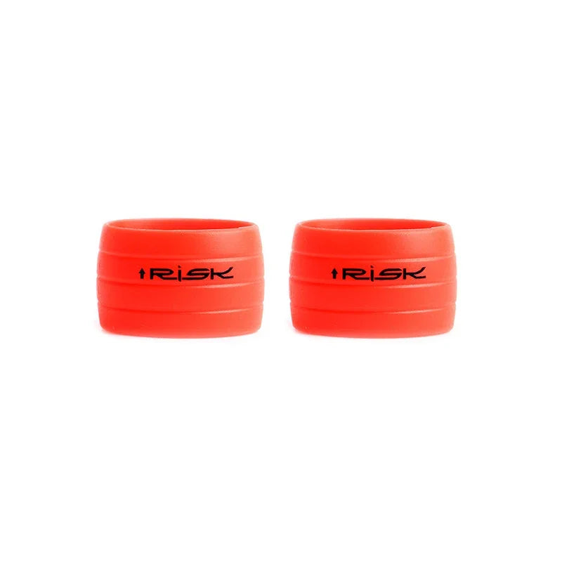 Risk 1 Pair Road Bike Handlebar Strap Fixed Ring, Silicone Non-Slip Bicycle Handlebar Tape Fixing Ring, Anti-Slip Rubber Sleeve