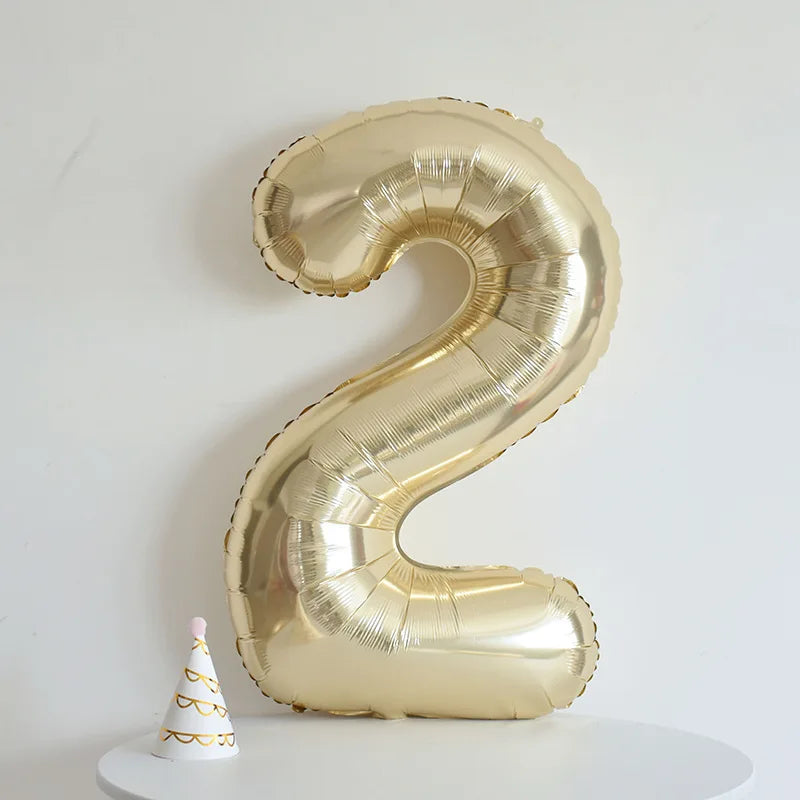 40 inch Pink Standing Crown Digital Girl Birthday Party Anniversary Party Decoration Balloon