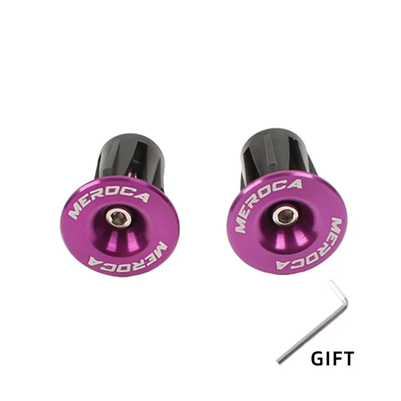 1 Pair Mountain Road Bike Handlebar End Plugs Aluminum Alloy Handle Bar End Cap BMX MTB Bike Grip Cover Bicycle Accessories