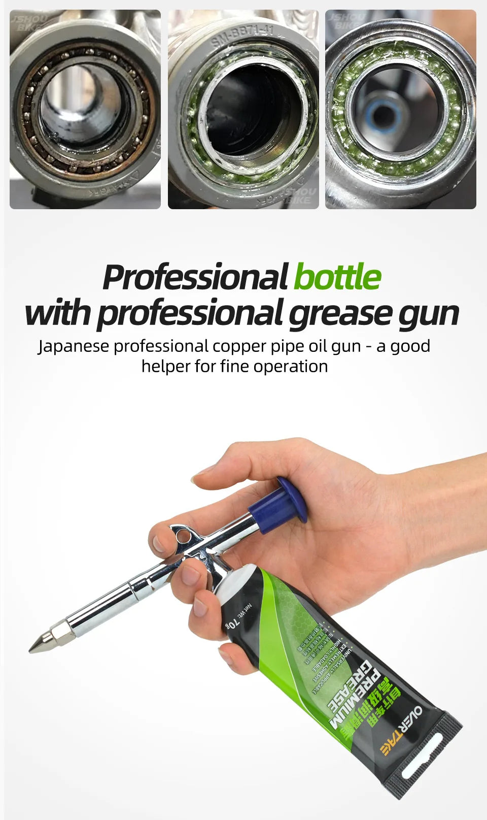 Bicycle grease Green applesause Bearing Grease Hub BB Lubricants Oil Lubricant Lube Lipid Elements for Shimano Sram