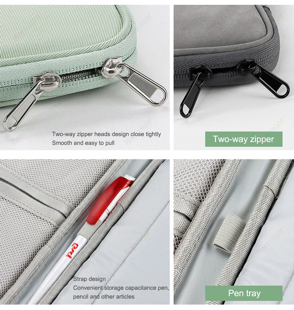 Sleeve Handbag Funda For Samsung Galaxy Tab S10 Plus SM-X820 SM-X826B 12.4" S9/S8/S7 Plus Tab S10 Ultra 14.6 Inch Pouch Case Bag