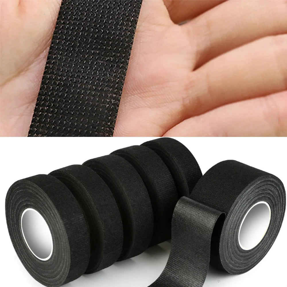 Electrical Tape Heat-resistant Harness Bundle Insulation Auto Wiring FabricCloth Wrap Waterproof Cable Organizer Adhesive Tapes