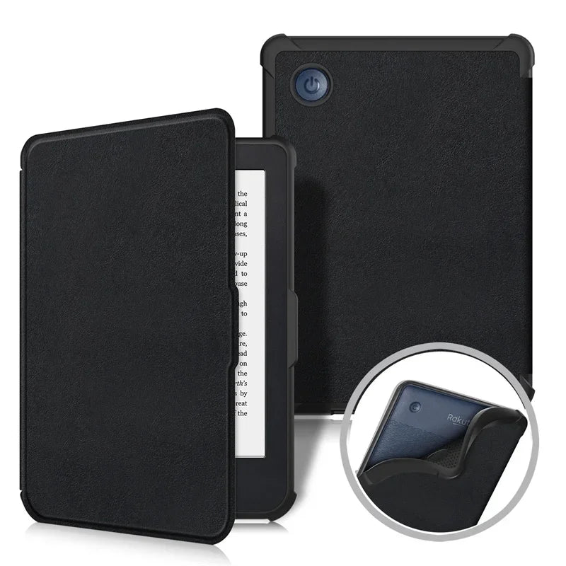 For Kobo Clara BW / Clara Colour 2024 Case 6 inch Auto Wake Sleep PU Leather Cover Soft Magnetic Ereader Hoesje N365 N367 Funda