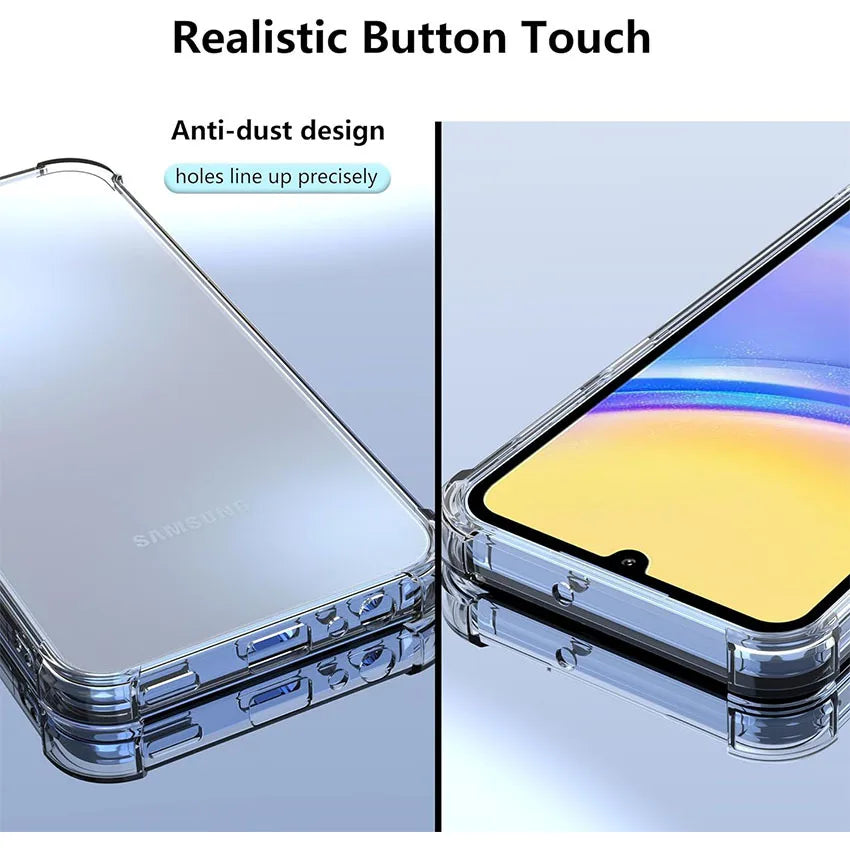 Samsung Galaxy A55 A54 A53 A52 A52S A51 A50 5G Phone Covers Shockproof Clear Silicone Soft Case For
