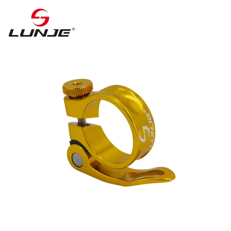 LUNJE Road Bike Aluminum Ultralight Bicycle Seat Post Clamp 28.6mm 31.8mm 34.9 mm Mountain Road bicycle seatpost clamp bicycle