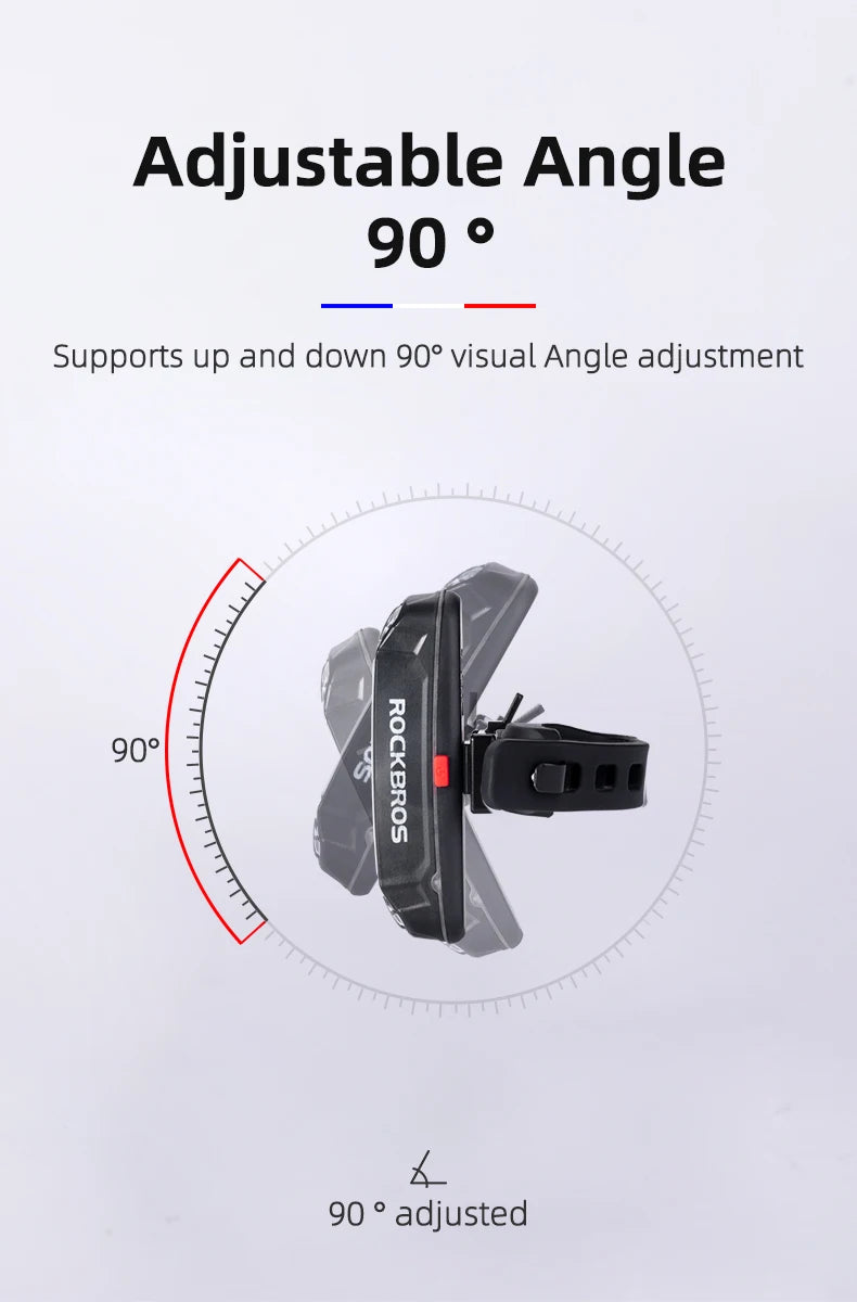ROCKBROS Bike Tail Light Waterproof Seatpost Warning Bicycle Rear Light MTB Road LED Lamp Tailight USB Charging Cycling Light