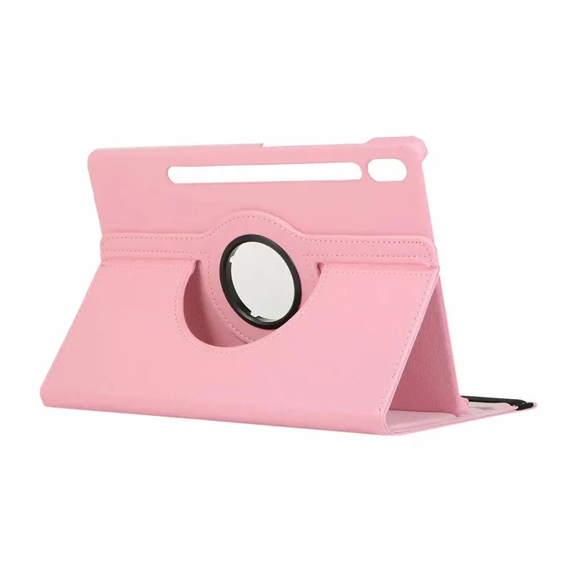 Case For Samsung Galaxy Tab A9 Plus S9 S8 S7 FE Plus 12.4 SM X210 X710 X716 X718 X810 X700 X800 360 Rotating Flip Stand Cover