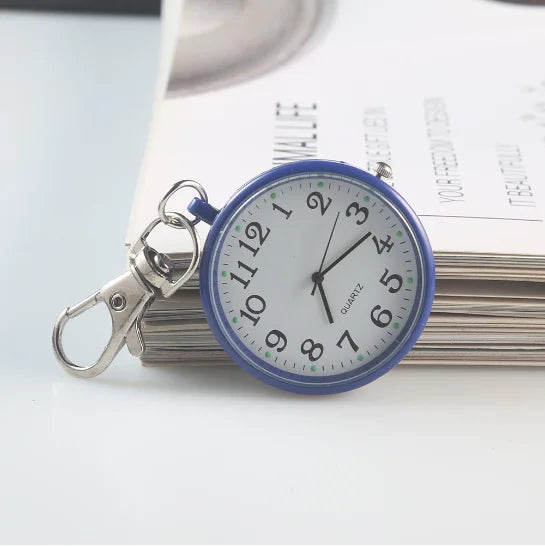 New Pocket Watch Keychain Remote Control With Battery Student Doctor Medical Vintage Watch