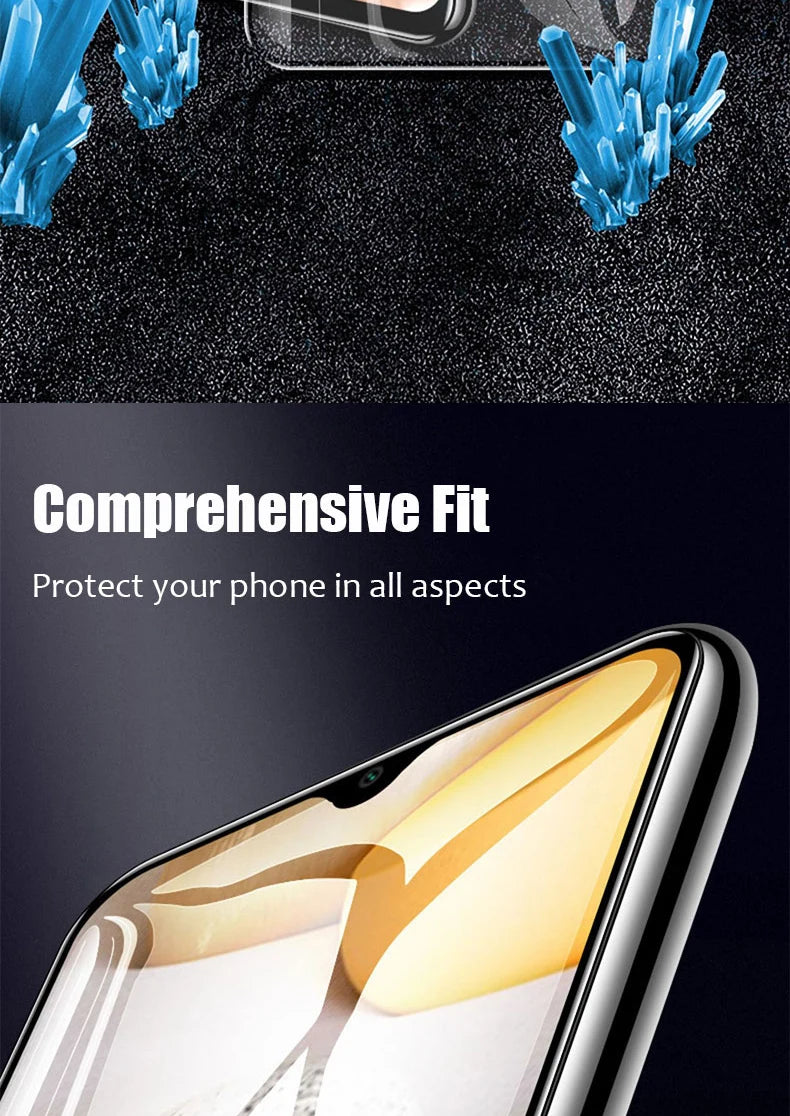 3Pcs Full Screen Protectors For Samsung Galaxy A12 A22 A32 A52S A13 A33 on Samsung A53 A72 A73 A54 A14 A24 A34 Tempered Glass