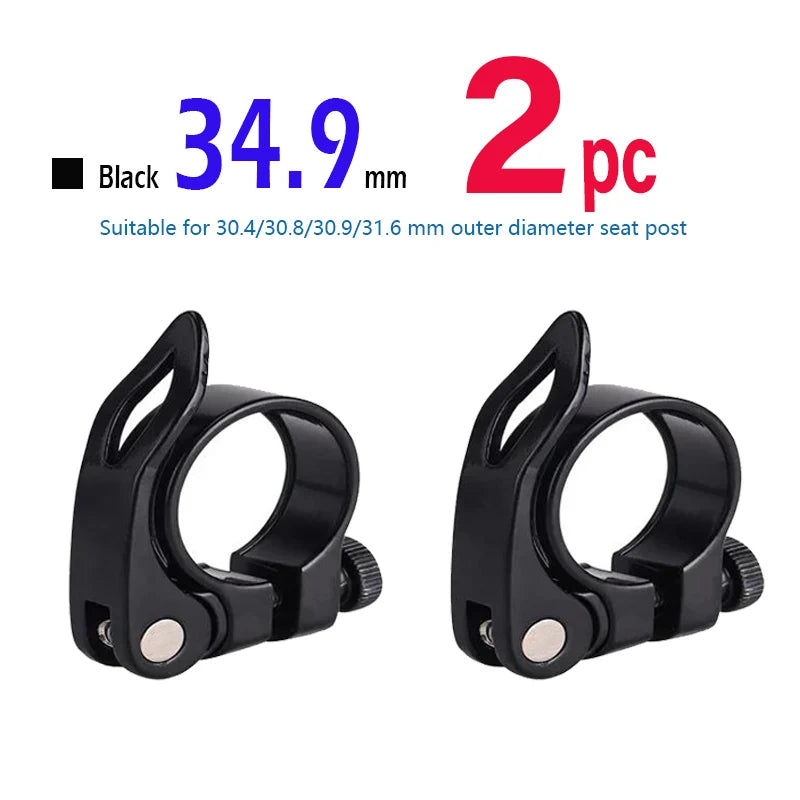 Bike Seat Post Clamp Quick Release Aluminum Alloy Bicycle Seatpost Saddle Lock MTB 31.8mm 34.9mm Cycling Accessories